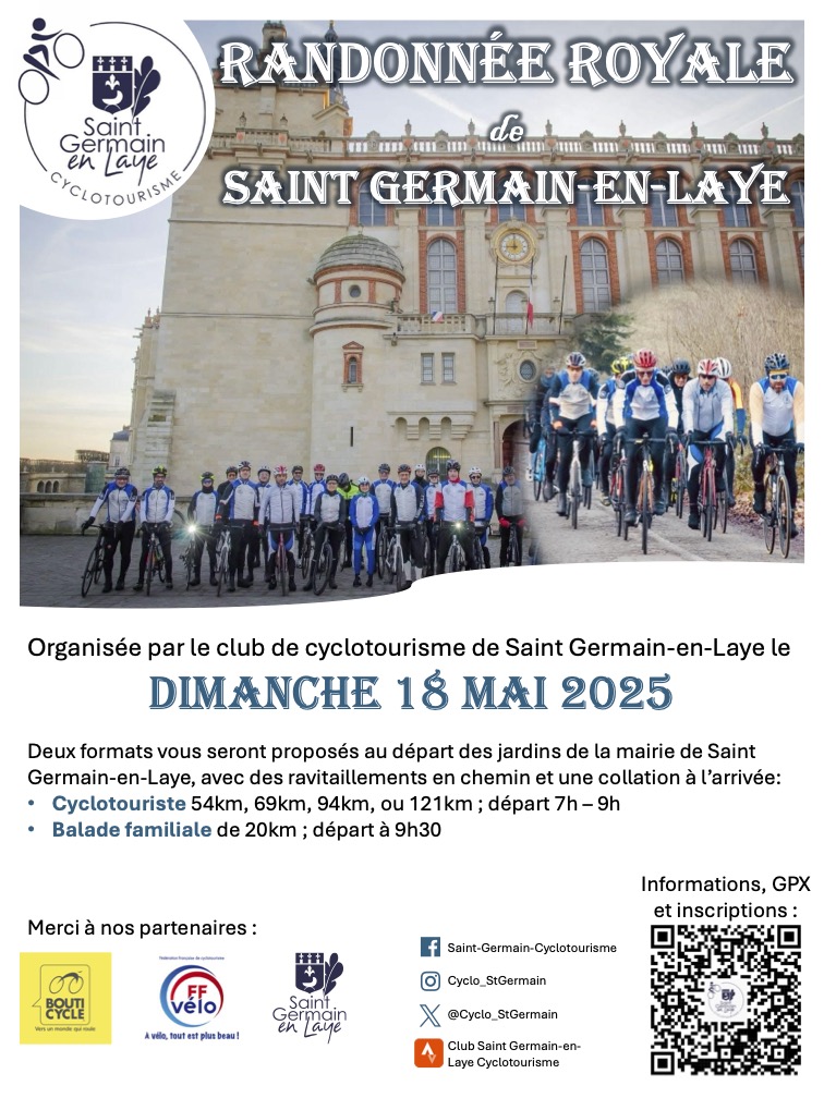 Randonnée Royale le dimanche 18 mai&nbsp;2025